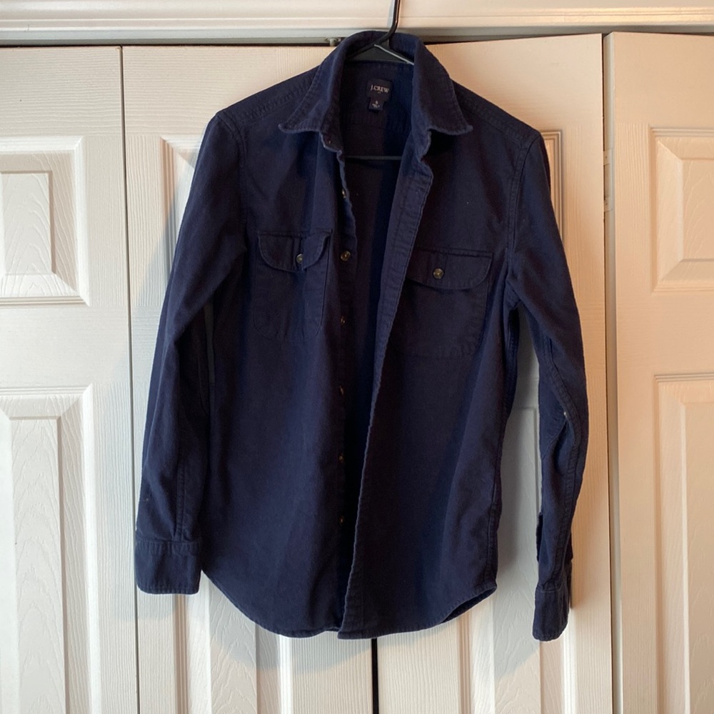 Men’s J Crew Flannel Shirt, size small.